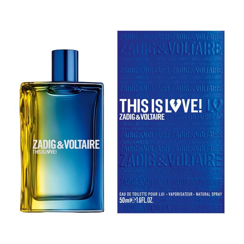 ZADIG & VOLTAIRE THIS IS LOVE POUR LUI EAU DE PARFUM 50ML.