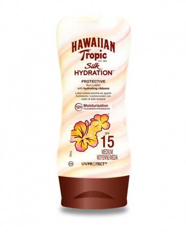 HAWAIIAN TROPIC HYDRATION SILK PROT.15 180ML.