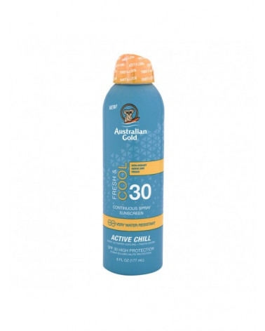 AUSTRALIAN GOLD FRESH & COOL ACTIVE CHILL SPF 30 CONTINUOUS SPRAY