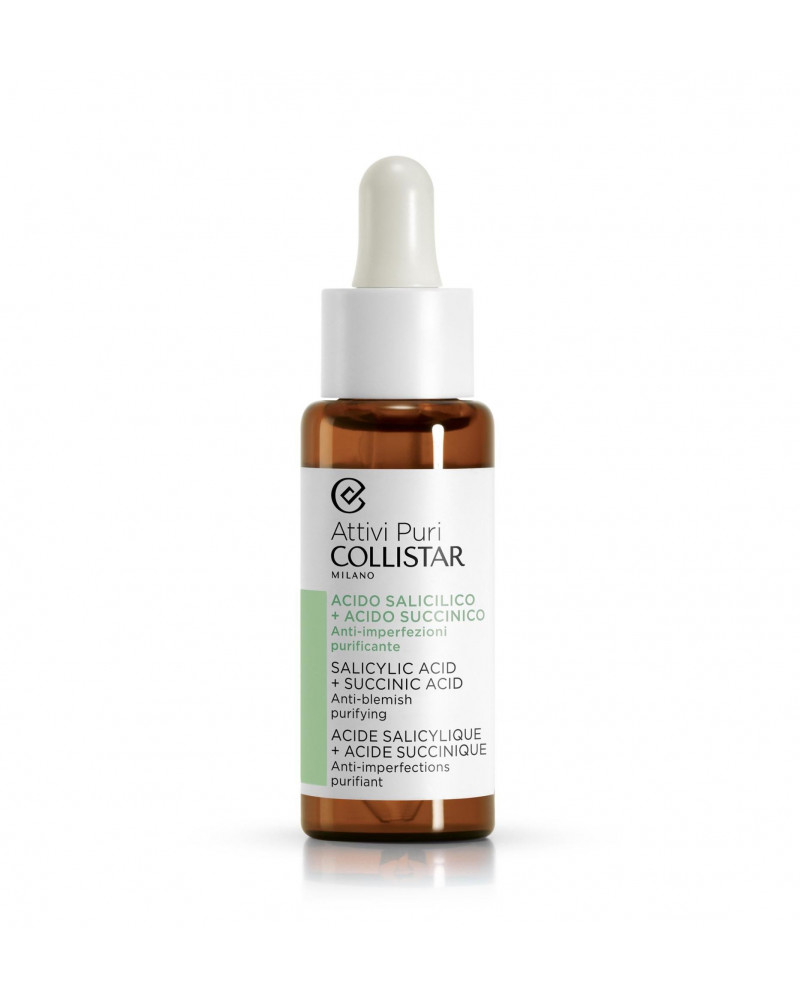 COLLISTAR ATTIVI PURI SIERO ACIDO SALICILICO +ACIDO SUCCINICO 30ML.