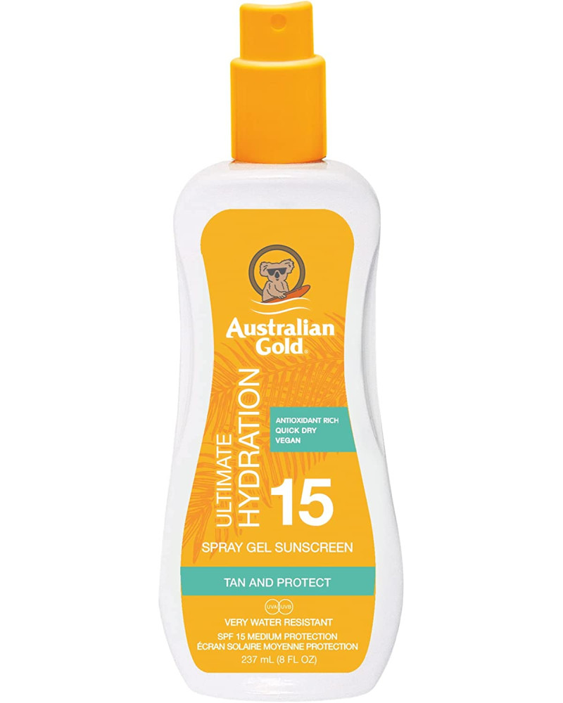 AUSTRALIAN GOLD ULTIMATE HYDRATION GEL SPRAY SPF15 237 ML