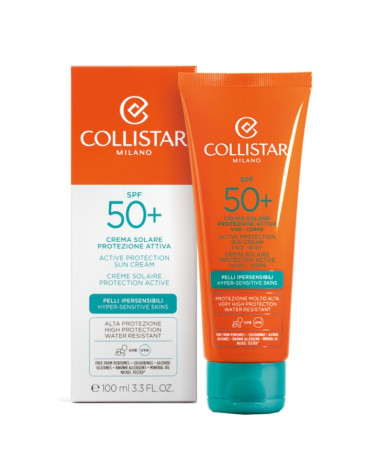 COLLISTAR SOLARE CREMA  PROTEZIONE ATTIVA PELLI SENSIBILI SPF 50+ 100 ML