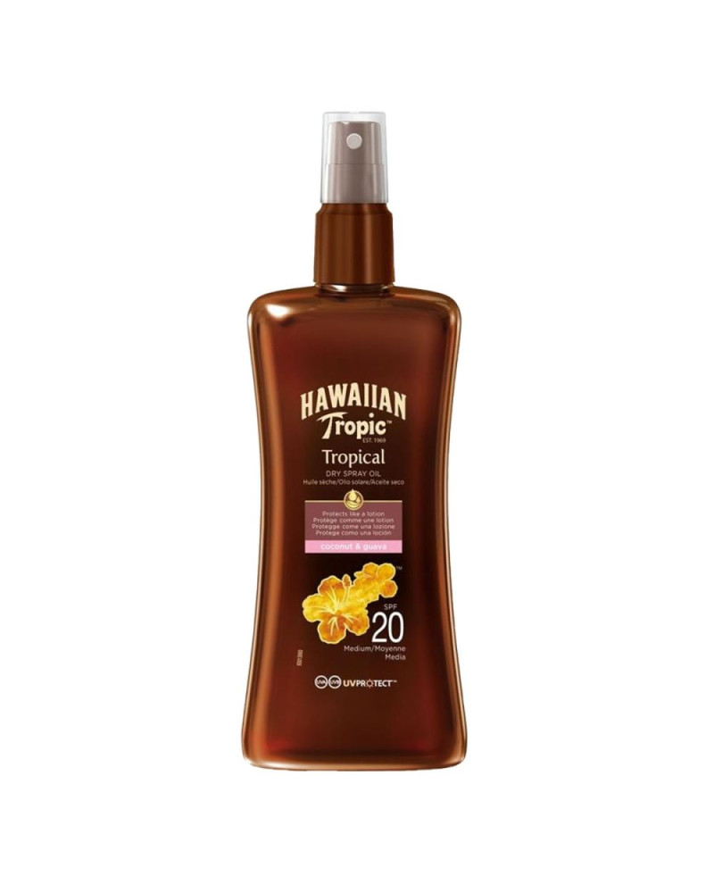 HAWAIIAN TROPIC DRY SPRAY OIL SPF20 200 ML