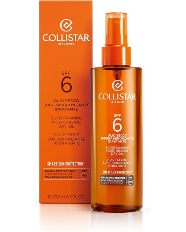 COLLISTAR SOLARE CORPO OLIO SECCO SUPERABBRONZANTE  SPF6 FLACONE 200 ML SPRAY